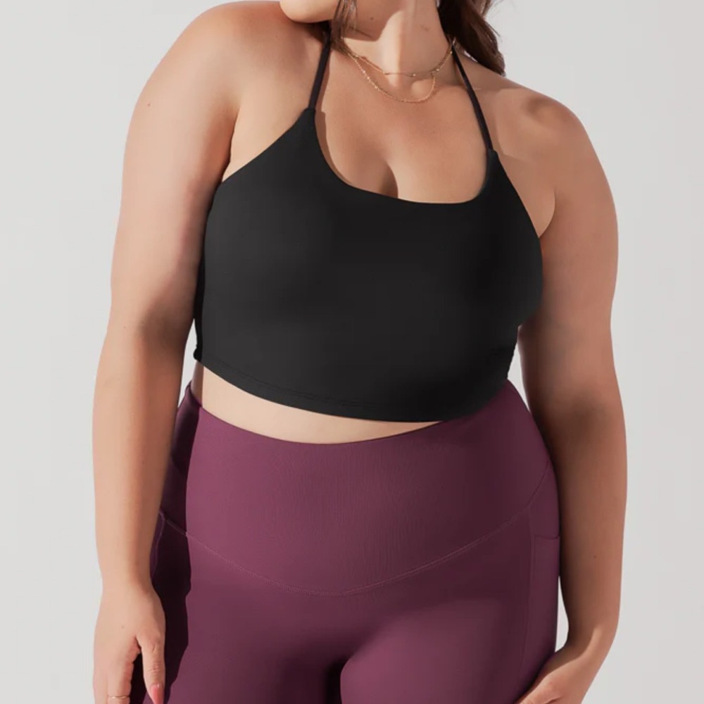 POPFLEX Black Flexy Crop Top